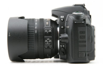 nikon d90 left side