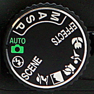 Nikon DSLR Mode Dial